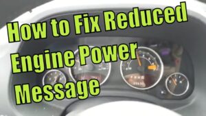 How To Fix Reduced Engine Power