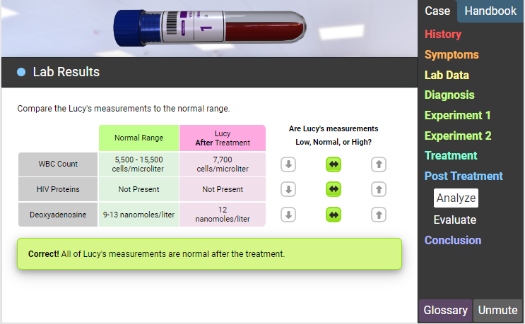 explain how stem cell therapy helped lucy break down deoxyadenosine.